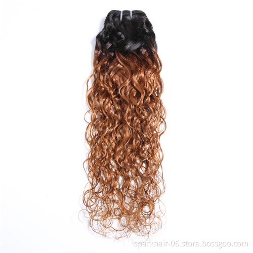 SPARK Ombre Remy Human Hair Bundles Straight Body Deep Bouncy Loose Water Wave Kinky Yaki Afro Curly Factory Wholesale Cheap